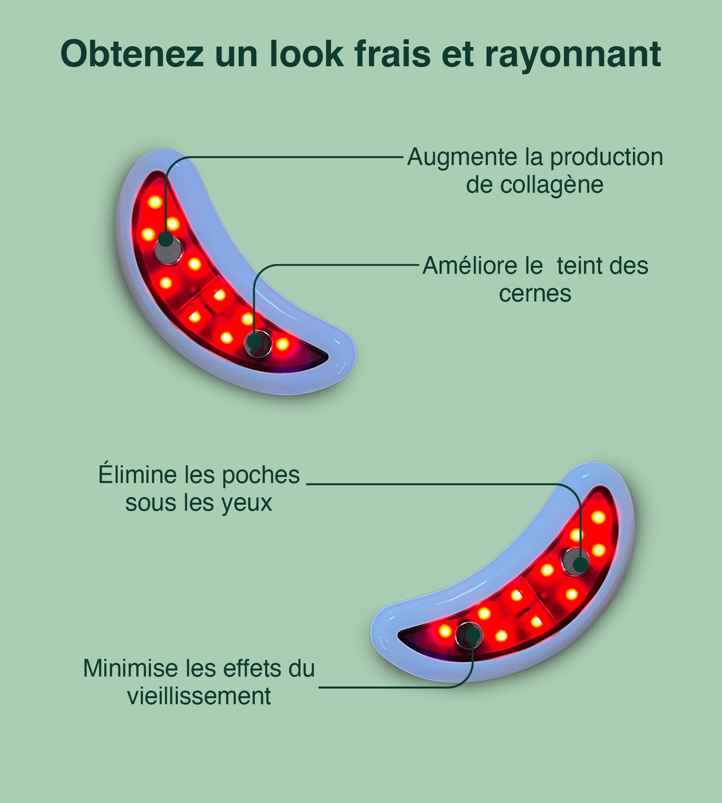 Gloweye Patch LED pour les yeux